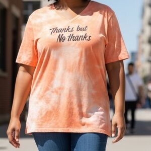 Lane Bryant Vivid Orange Graphic Blouse